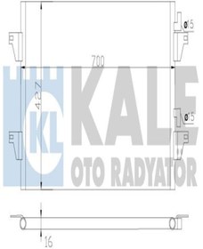 Resim KALE 342590 Klima Radyatoru Kondenser ( Renault Espace ıv / Megane ıı 1.9 dci 8200332851 (wc349198) 