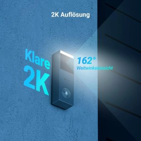 Resim Ezviz Ezvız Cp3 Pro Pilli Görüntülü Kapı Zili ve Zil Ch1, Kameralı Kablosuz Zil, Kişi Algılama, 2k ve Renkli Gece Görüşü, Iki Yönlü Ses, 8 GB Emmc Depolama, Güneş Panelli Görüntülü Kapı Zili + Zil Kiti 