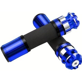 Resim Chuangyinshop Alüminyum Alaşım Altın Blue Tutacak Gidon Kavrama Off Road Pedal Scooter Modifikasyon 