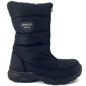 Resim Scooter 7447 Günlük Su Geçirmez Bayan Yağmur Botu-siyah Siyah 