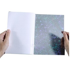 Resim Youtek 20 Adet A4 Boy 210x297mm Parlak Tozlu Soğuk Lamine Film - Otomatik Yapışkan, Makine Gerektirmeyen, Holografik Desenli 