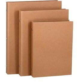 Resim Vintage Kraft Kağıt A4 A5 B5 Kabuklu Gevşek Yapraklı Kitap, Veri Kitabı, Fotoğraf Albümü Bağlayıcı, Not Defteri Olarak Kullanılabilir 
