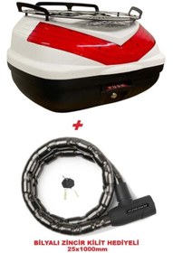 Resim WOGEN WG39 SIRT DAYAMALI PREMİUM METAL BAGAJLI ÇANTA (BEYAZ) + BİLYALI KİLİT (25x1000 mm) HEDİYELİ 