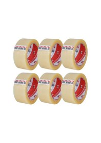 Resim Vege Aslan Şeffaf Koli Bandı 6 Adet 45mm x 100 Mt 
