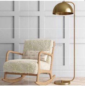 Resim Retro Metal Dekoratif Eskitme Kaplama Rustik Mafsallı Başlık Köşe Lambası Lambader Başlık Çap:40cm 