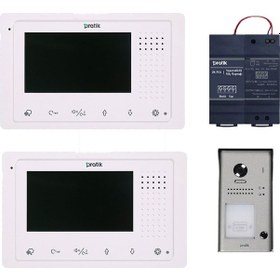 Resim Pratikkart Villa Tipi Görüntülü Diafon Sistemi 2 Daire 2k400-2k91b-2kpc6 