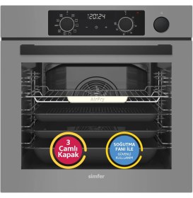 Resim Ank.fırın Steam Master Gri Cam Dij.saat 