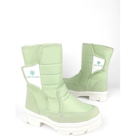 Resim Zerenyus Lady İçi Termal Kaydırmaz Taban Cırtlı Kız Çocuk Kar Botu Yeşil 
