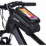 Resim Wild Man Bisiklet Çantası Çerçeve Ön Üst Tüp Bisiklet Çantası Su Geçırmez 6.7in Telefon Kılıfı Dokunmatik Çanta Mtb Paketi Bisiklet Aksesuarları (Yurt Dışından) 