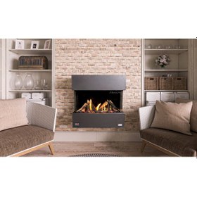 Resim Revega H75UB Üstten Bacalı Doğalgazlı Şömine 