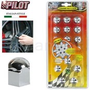 Resim Pilot 19Mm Krom Kaplı Plastik Bijon Kapağı 20 Adet 02242 