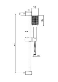 Resim Eca Tiera Banyo Hareketli Sürgülü Duş Seti Üst Takımı Mat Siyah 102146075c1 Siyah 