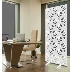 Resim Liar Ahşap Seperatör (Paravan) - KSP-17 - (10 mm) - (69 cm x 139 cm) - (Beyaz) 