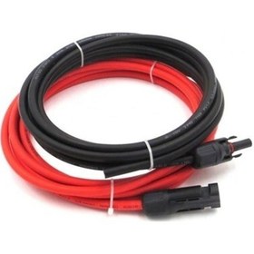 Resim Güneş Paneli Kablosu Solar Kablo 6mm 10 10 Toplam 20 Metre Mc4 