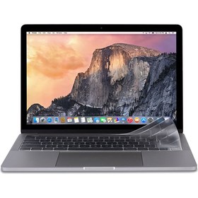 Resim Macbook Pro 14.2 A2442 / Pro 16.2 A2485 Silikon Klavye Koruması Us Şeffaf - AL3193 