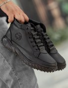 Resim EFNANSHOES Siyah Günlük Su Geçirmez Dikişli Garantili Soğuğa Dayanıklı Sağlam Kaymaz Kauçuk Taban 