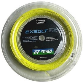 Resim Yonex Exbolt-65 Badminton Kordajı Sarı 200m 