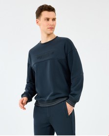 Resim Skechers M Crewneck Sweatshirt Erkek Siyah Sweatshirt S2520229-3817 Siyah 