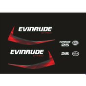 Resim Evinrude 25 Hp Tekne Sticker Etiket Modeli 
