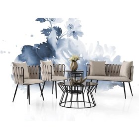 Resim Erezoğulları Mobilya Modern Bekleme Odası Ofis Oturma Grubu Mobilyası 2+1+1 
