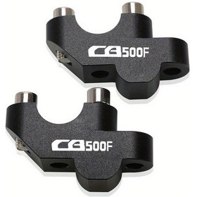 Resim Hightower Honda Cb500f Cb500x 22mm Motorcycle Riser Handlebar Clamp - Siyah Alüminyum 