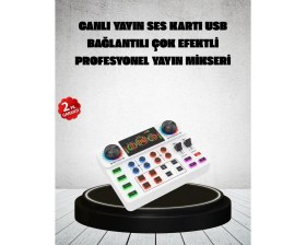 Resim Canlı Yayın ve Karaoke Için Profesyonel Ses Kartı Bluetooth Destekli 