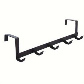 Resim 1 Modern Over-the-Door Hook Rack, 5-Hook Wall Mount Organizer - Kolay Kurulum, Havlular, Giysiler, Mont, Şapkalar ve Pijamalar için İdeal - Şık ve Pratik Depolama Çözümü, Giysi Düzenleyici Depolama 