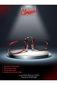 Resim Lumen Videre Luvi Classic Mini Burun Üstü Okuma Gözlüğü (K) 
