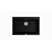 Resim Polex Cristal Lux Granit Eviye P x 76 Siyah 