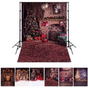 Resim Youtek Noel Temalı Fotoğraf Fon Perdesi - 1.5x2m Poliester Çocuk Ve Portre Çekimleri İçin 6 Farklı Desen 