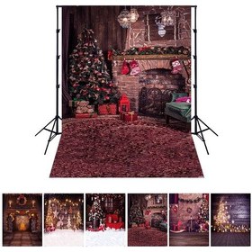 Resim Youtek Noel Temalı Fotoğraf Fon Perdesi - 1.5x2m Poliester Çocuk Ve Portre Çekimleri İçin 6 Farklı Desen 