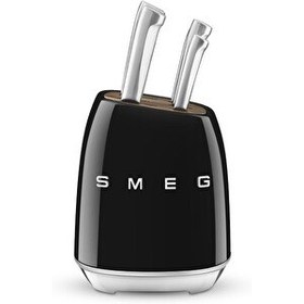 Resim Smeg KBSF02BL Retro Standlı Bıçak Seti - Siyah 