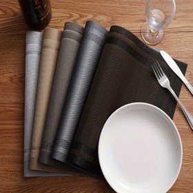 Resim Şık Avrupa Stili Kaymaz Isıya Dayanıklı Masa Altlıkları, PVC Malzeme, Toz Geçirmez ve Kaymaz Masa Örtüsü Yemek, Otel ve Ev Kullanımı İçin 