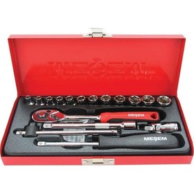 Resim Meşem 17 Parça 1/4" Lokma Takımı Çantalı Meşem021 