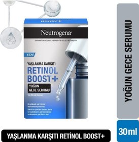Resim Neutrogena Retinol Boost Kırışıklık Karşıtı Yoğun Gece Serumu 30 ML 