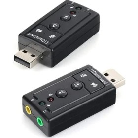Resim Wiberc USB 2.0 7.1 Stereo Ses Efektli Ses Kartı (Windows ve Mac Destekli) 