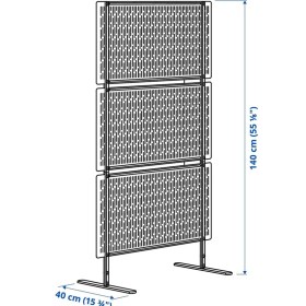 Resim IKEA Lungön Paravan Kırık Beyaz 140 x 80 x 40 cm 