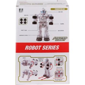 Resim Osense DF-6026 Işıklı ve Müzikli Hareketli Atletik Sporcu Robot -Vardem Oyuncak 