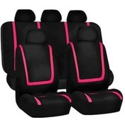 Resim Wondernest Evrensel Araba Koltuğu Kapağı Polyester Kumaş 9 Parça Set Pembe Araç İç Aksesuarları 