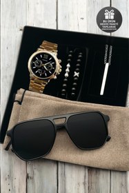 Resim Northwatch Erkek Saat Gözlük Bileklik ve Kolye Hediye Seti – Şık Kutulu Kombin 