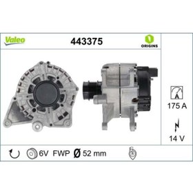 Resim Valeo ALTERNATOR 14V 175A MERCEDES W204 W205 W212 W213 C253 R172 W447 