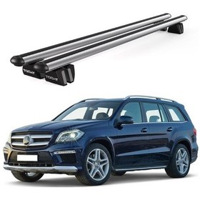 Resim Pençe Mercedes-benz Gl Ara Atkı X166 2013-2016 Uyumlu Gri Ara Atkı Port Bagaj Tavan Barı 