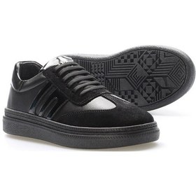 Resim Hakiki Deri Kadın Casual Ayakkabı 934za129 Siyah Rugan 