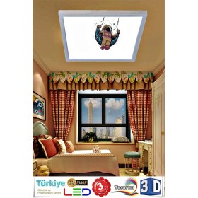Resim Çocuk Astronot Model Avize LED Avize Yeni 54W Modern Aydınlatma LED Panel 