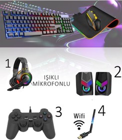 Resim DMC Nx18(PUBG,GTA 5) I5-4430 32GB RAM,256GB SSD,500GB HDD,4GB RX550,24"Oyuncu Masaüstü Bilgisayar 