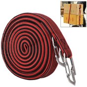 Resim Sones 4m Elastik Bağlama Halatı Paketleme Bandı Bisiklet Motosiklet Arka Koltuğu İçin Kancalı Kırmızı 