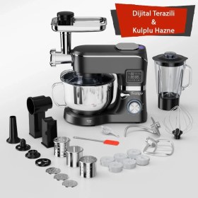 Resim Trumio Çok Işlevli Kıyma Çekme Hamur Mayalama Blender Makinesi 