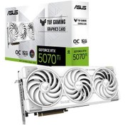 Resim Asus Tuf Gaming Geforce Rtx 5070 Ti 16gb Oc White Edition Aeae1asu0304 