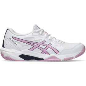 Resim Asics GEL-ROCKET 11 Kadın White/Guava Voleybol Ayakkabısı 1072A093-105 