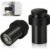 Resim Siyah Zemin Kapı Stopları Paslanmaz Çelik Modern Dekoratif B 